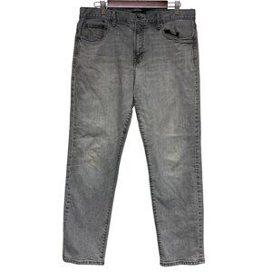 Lucky Brand Men's 221 Original Straight Grey Denim Blue Jeans Size 36